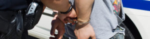 criminal in handcuffs